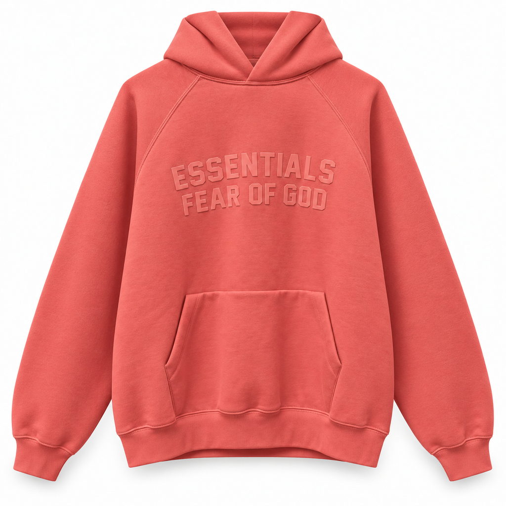 Fear of God ESSENTIALS Hoodie – Coral