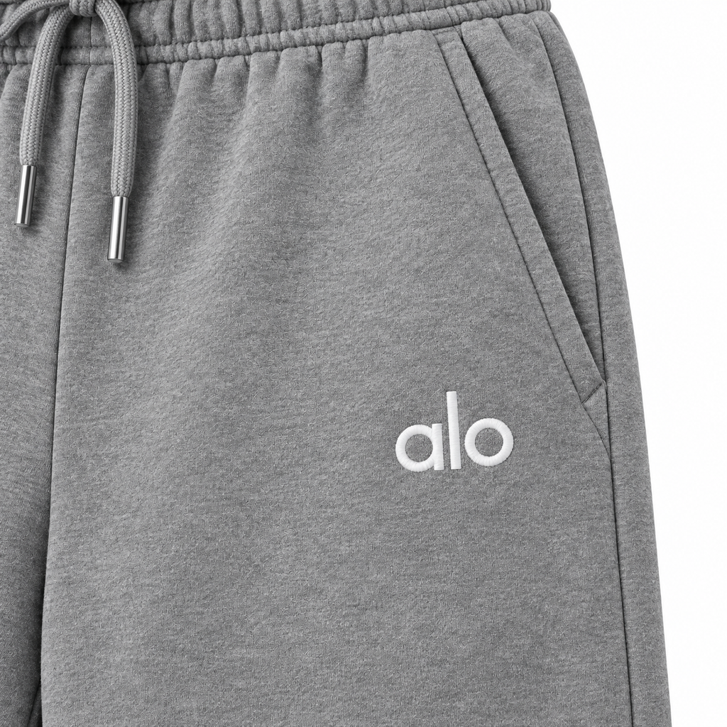 ALO Straight Leg Sweatpants with Drawstring – Relaxed Fit Casual Lounge Pants
