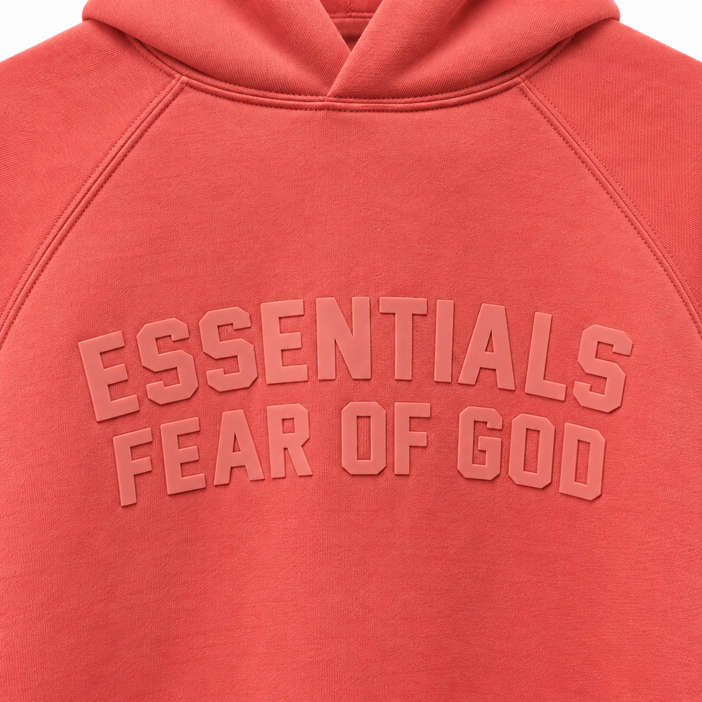 Fear of God ESSENTIALS Hoodie – Coral