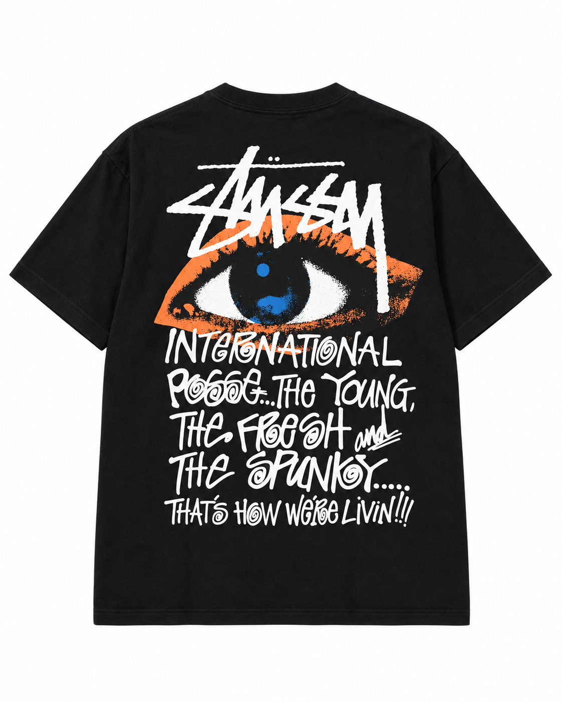 Stüssy International Posse Eye Graphic Tee Black