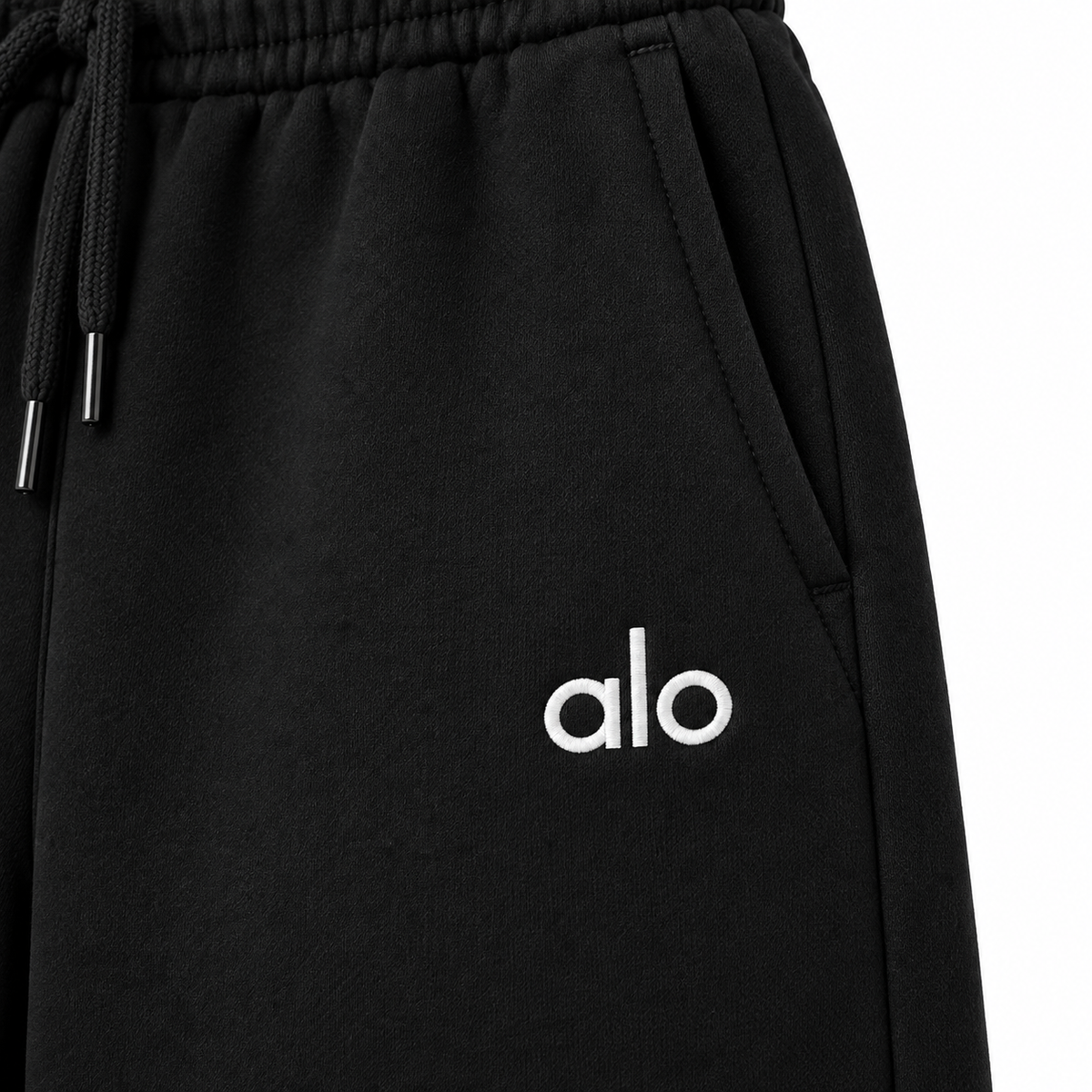 ALO Straight Leg Sweatpants with Drawstring – Relaxed Fit Casual Lounge Pants